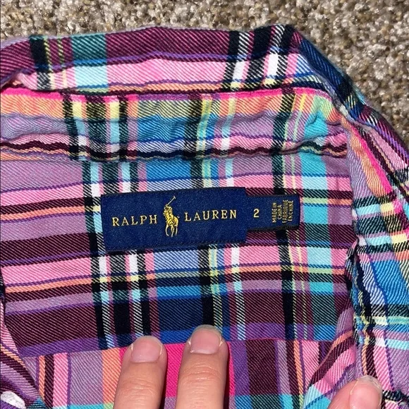 Polo Ralph Lauren Pink Plaid Shirt - Picture 6 of 7